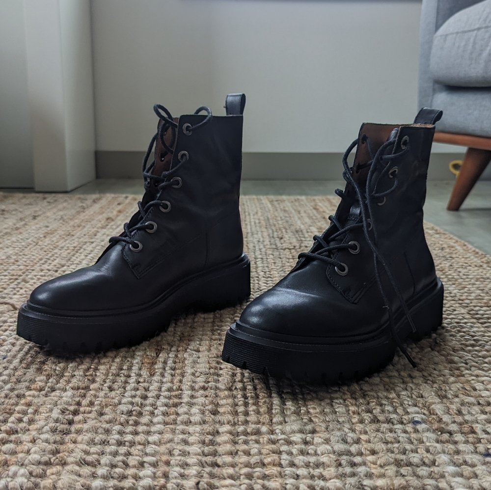 Madewell Rayna Lace-Up Boot